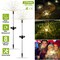 SKUSHOPS 2Pcs Solar Powered Starburst Lights 240 LEDs Firework Lamp Garden Path Decor Lights